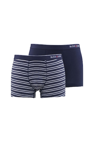 Blackspade Erkek Boxer 2Li Paket Stripes 9551 - Lacivert