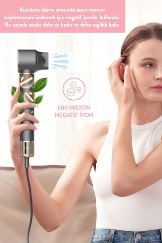 Sinbo Pro Airwrap Compact Uzun Multi-styler Hava Üfleme 5in1 Bldc Saç Şekillendirici 1719 -graphite Gray Antrasit