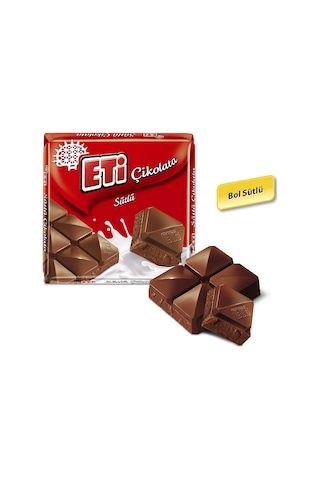 Eti Çikolata Sütlü Kare 6 x 65 G