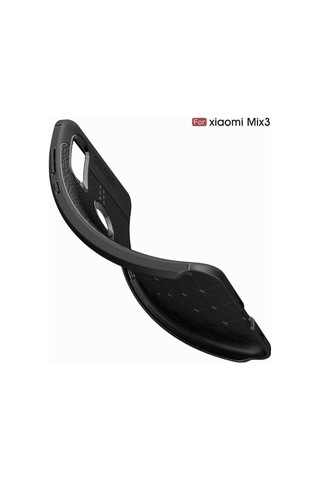 Xiaomi Mi Mix 3 Kılıf Deri Tarzı Niss Silikon Case