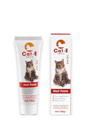Amica Cat-e Malt Paste Tüy Yumağı Önlemeyi Destekleyen Malt Macunu