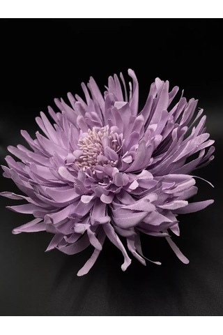 Amely Rid Kumaş Büyük Broş Toka "kore Pembesi Çiçeği" 196354931 Lavanta