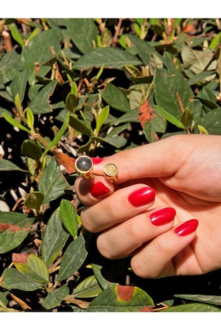 Sitrin Labradorit Doğal Taş Aşk Ve Enerji Ayarlanabilir Kadın Yüzük Euy15sl