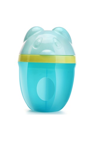 Geeroyoo Mavi Yiyecek Dereceli Pp 3 Bölmeli 80ml X3 Panda Desenli Dönen Süt Tozu Saklama Kutusu