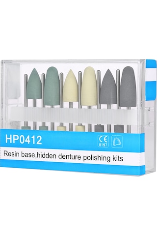 Moveevo 12'li Profesyonel Diş Parlatma Seti - Silikon Taşlama Uçları İle Mükemmel Sonuç