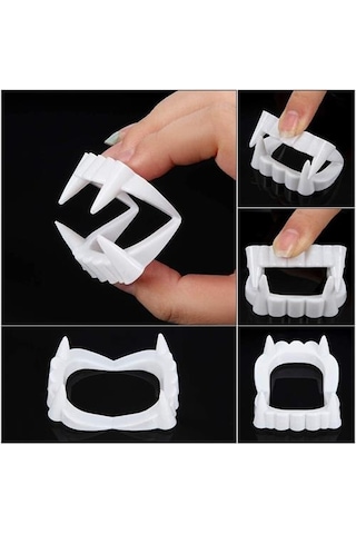 Plastik Vampir Diş (10 Adet)