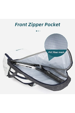 Hombey Açık Hava Çantası Büyük Kapasiteli Tenis Raketi Sırt Çantası Kadın Erkek Gençler Badminton Raketi Mor
