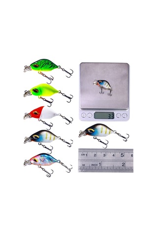 Hengjıa Cb070 Yem Batık Küçük Yağlı Sahte Yem, Boyut: 3.8cm 3.3g 10 Renk