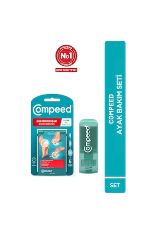 Compeed Sürtünme Önleyici Stick & Acıyı Hızla Hafifleten Hidrokolloid Ayak Koruma Ve Yara Bandı Karma Set