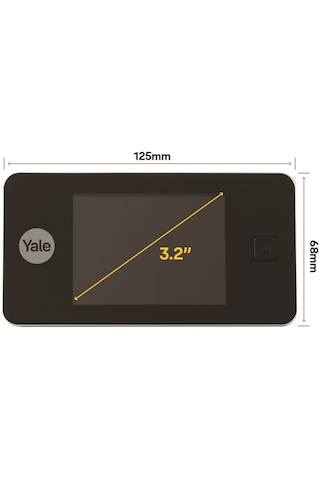 Yale 500 Serisi Standart Enka595 Lcd Ekranlı Dijital Kapı Dürbünü
