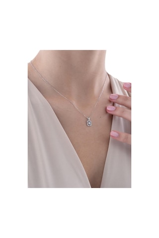 Nochediamond 0,14 Karat Baget Pırlanta Kolye-598