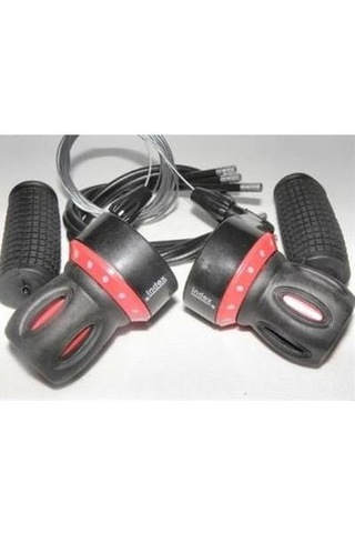 Bisiklet Vites Kolu Koldan Çevirmeli (iç Dış Kablo ve Elcik Dahil Siyah