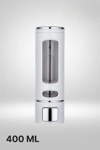 Mainshop Duvara Monte Manuel Sabunluk Sıvı Lavabo Sabunluk El Sabunu Beyaz Renk M-52