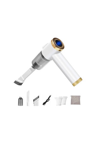 Ximistore9 El Fırçası Süpürge - 9000pa Güçlü Baskı, 4000mah Şarjlı, Ev, Araba Ve Masalarda Kullanım, Taşınabilir Mini Tasarım Beyaz