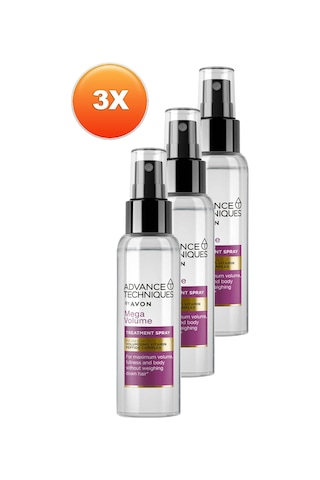 Avon Advance Techniques Mega Volume Hacim Veren Saç Spreyi 3 x 100 ML