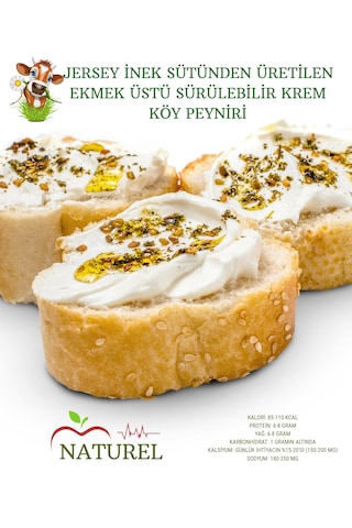 Naturel Jersey İnek Sütü Krem Peynir 550 Gr X 2 Adet