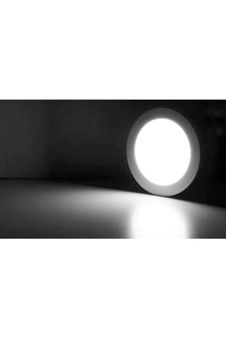 18 Watt Slim Yuvarlak Panel Led Spot Armatür Driverli - Beyaz