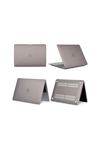 Apple Uyumlu MacBook Pro 2020 M1 A2338 13" Hardcase Koruyucu Kılıf Kapak Siyah