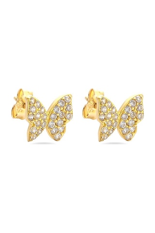 Sefa Gold 14 Ayar Altın Kelebek Küpe Sfkp03