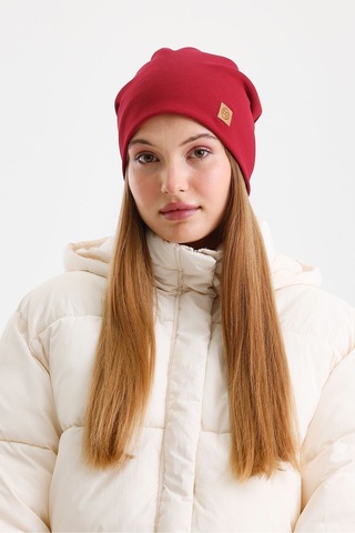 Butikgiz Termal %100 Pamuklu Soft 2 Stil 1 Arada Bere Premium Cuts Serisi Bordo