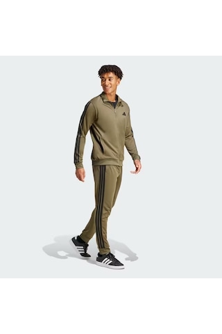 Adidas Sportswear Basic 3-stripes Tricot Erkek Eşofman Takımı Jı8854 Haki