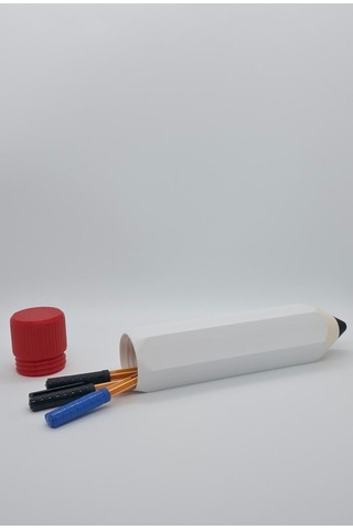 Kalem Kalemlik Hexa Kalemlik Kalem Kutusu 5x5x22cm Altıgen Kalemlik