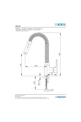 Eca Delta Endüstriyel Mutfak Eviye Eviye Bataryası 102108703