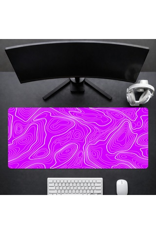 90x40 Cm Oyuncu Gaming Mouse Pad Kaymaz Kauçuk Taban Fare Altlığı Xxl Mousepad Topo Serisi 02