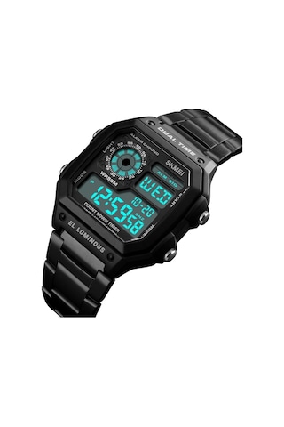 Skmei 1335 Retro Tarz Siyah Renk Dijital Kol Saati