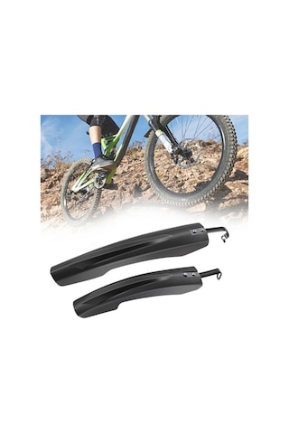 Trendooze Dağ Bisikleti Siyah Kolay Kurulum Çamurluk Aksesuar Seti Siyah