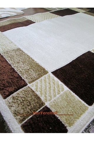 Eko Halı Shaggy 1219Cb Kahve 160X230 Cm