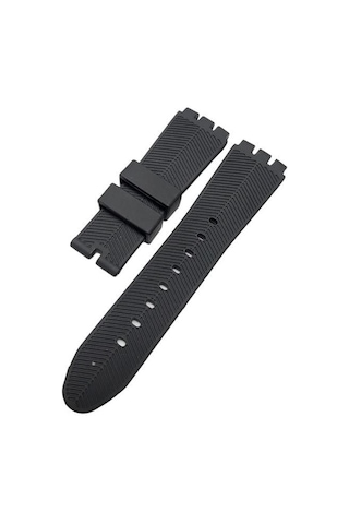 Swatch Yos Model 24mm Siyah Silikon Saat Kordonu