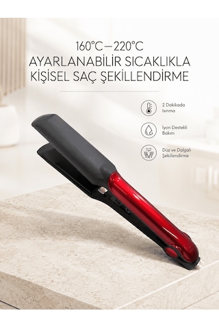 160 220 Isı Ayarlı Saç Düzleştirici Seyahat Tipi Hafif Model Aklby-bsva58 Diğer