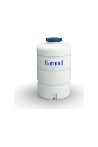 500 Litre Polietilen Dikey Su Deposu - Beyaz Tombul Model