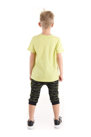Denokids Mushi Kaşif Kurt Erkek Çocuk T-Shirt Kapri Takım Çok Renkli