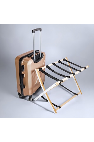 Dzgn Home Ahşap Tasarım Valizlik, Valiz Bavul Sehpası Otel Odası