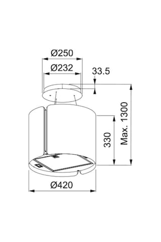 Franke FSMS F42 SS/BK Matt Ada Tipi Davlumbaz