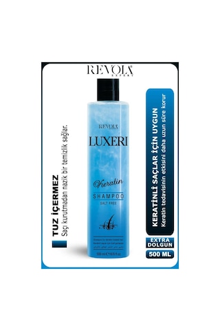 Revola Luxeri Tuzsuz Şampuan Keratinli Saçlara Özel 500 Ml Keratin İşlem Görmüş