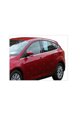 Ford Focus 3 Hb Krom Cam Çıtası 8 Prç. 2010-2018 Paslanmaz Çel...