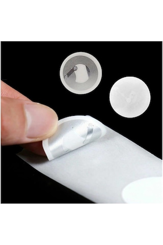 Koodmax - 50 Adet - Ntag213 13.56 Mhz Rfid 144 Byte Nfc Etiket Beyaz - Programlanabilir - Iso14443a