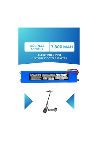 Electroll Pro Uyumlu Batarya Standart Kapasite 36v 7800mah Elektrikli Scooter Bataryası Çok Renkli
