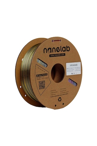 Nanelab Üç Renk Silk Pla Filament - Altın-fuşya-siyah - 1.75mm - 1kg