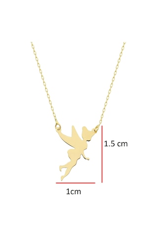 14k Altın Peri Kolye 4n37045 Sarı