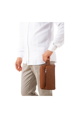 Newish Polo Erkek Vegan Deri Siyah Portföy Clutch Traş Kozmetik Bakım Ve Günlük El Çantası New381 Metalik