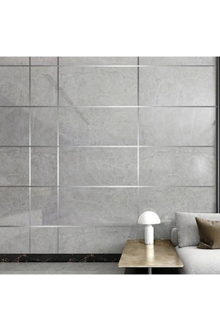 1 Cm 50 Metre Gri Fayans Arası Yapışkanlı Şerit Bant Derz Bandı N11.27