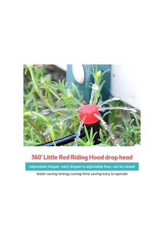 Hallow-bahçe İçin Otomatik Damla Sulama Kitleri 2x15m 4/7-inç 30m