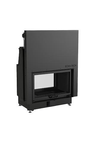 Echa Tech Asansörlü Tünel Çelik Şömine Haznesi 80 X 51 Çift Yüzlü