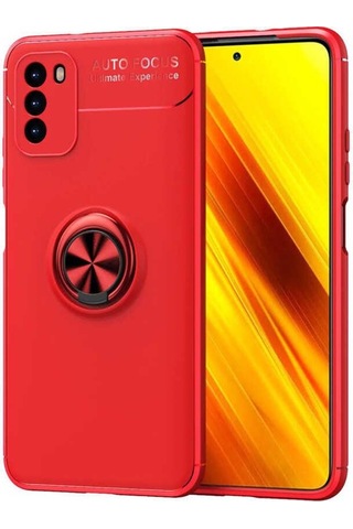 Xiaomi Redmi Note 9 4G Kilif Yüzüklü Standli Manyetikli Silikon 559117321