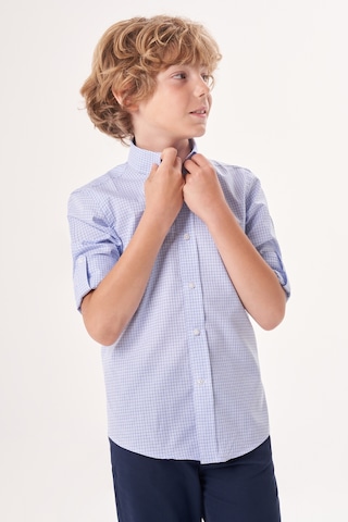 Bisse Regular Fit Yaka Düğmeli Lacivert Çocuk Erkek Gömlek Gm23y231164 D39 Lacivert