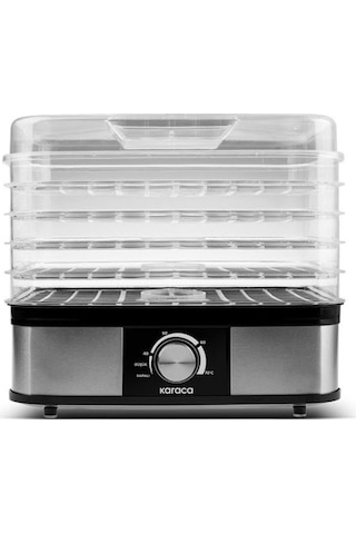 Karaca Meyve, Sebze ve Et Kurutma Makinesi, 5 Raflı, Ayarlanabilir Sıcaklıklı